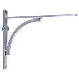 BR2140 10-SC Heritage Brass Arch Shelf Bracket 10'' x 8'' Satin Chrome finish