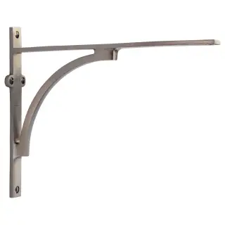 BR2140 10-SN Heritage Brass Arch Shelf Bracket 10'' x 8'' Satin Nickel finish