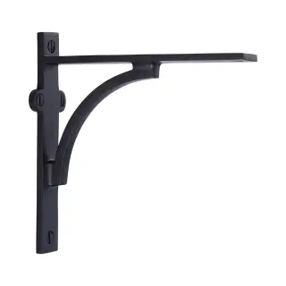 BR2140 6-BKMT Heritage Brass Arch Shelf Bracket 6'' x 5'' Matt Black finish