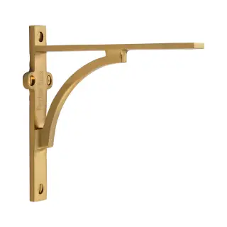 BR2140 6-SB Heritage Brass Arch Shelf Bracket 6'' x 5'' Satin Brass finish
