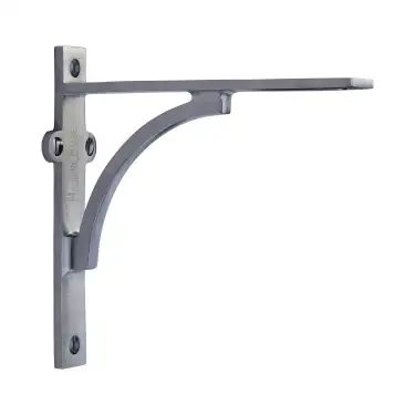 Click Here To Enlarge This Photo Of BR2140 6-SC Heritage Brass Arch Shelf Bracket 6'' x 5'' Satin Chrome finish