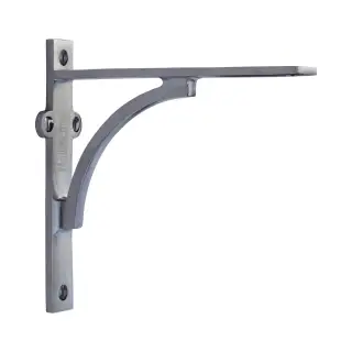 BR2140 6-SC Heritage Brass Arch Shelf Bracket 6'' x 5'' Satin Chrome finish