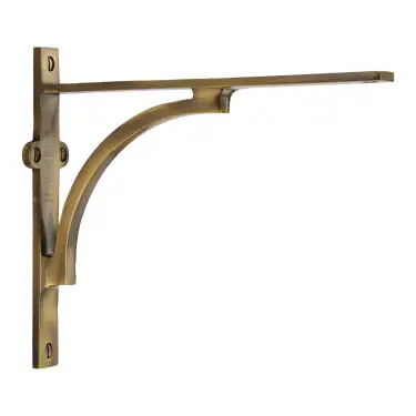 Click Here To Enlarge This Photo Of BR2140 8-AT Heritage Brass Arch Shelf Bracket 8'' x 6&period;5'' Antique Brass finish