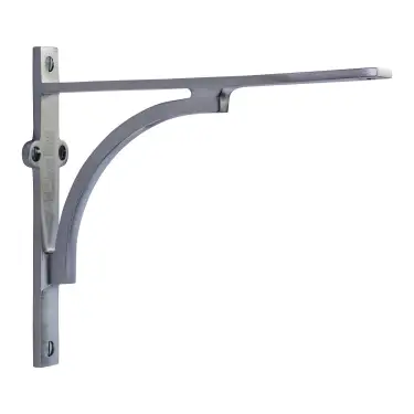 Click Here To Enlarge This Photo Of BR2140 8-SC Heritage Brass Arch Shelf Bracket 8'' x 6&period;5'' Satin Chrome finish