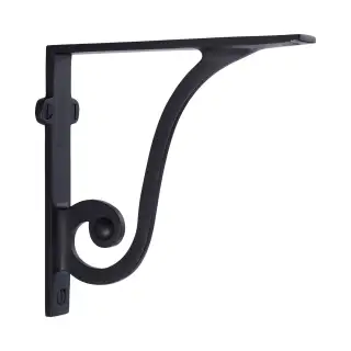 BR2170 6-BKMT Heritage Brass Ornate Shelf Bracket 6'' x 5'' Matt Black finish