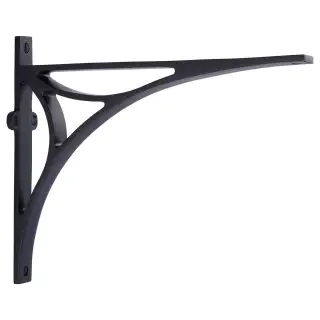 BR2190 10-BKMT Heritage Brass Bridge Shelf Bracket 10'' x 8'' Matt Black finish