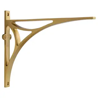 BR2190 10-SB Heritage Brass Bridge Shelf Bracket 10'' x 8'' Satin Brass finish