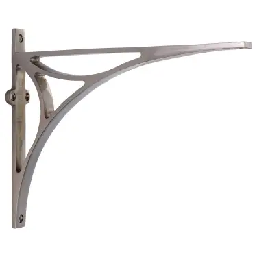 Click Here To Enlarge This Photo Of BR2190 10-SN Heritage Brass Bridge Shelf Bracket 10'' x 8'' Satin Nickel finish