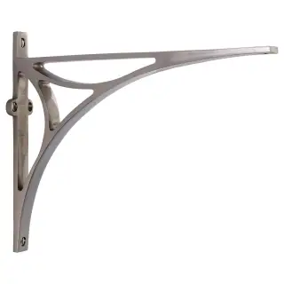 BR2190 10-SN Heritage Brass Bridge Shelf Bracket 10'' x 8'' Satin Nickel finish