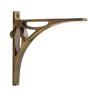 BR2190 6-AT Heritage Brass Bridge Shelf Bracket 6'' x 5'' Antique Brass finish