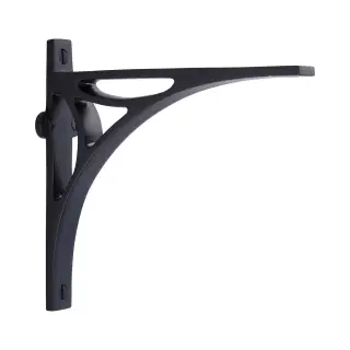 BR2190 6-BKMT Heritage Brass Bridge Shelf Bracket 6'' x 5'' Matt Black finish