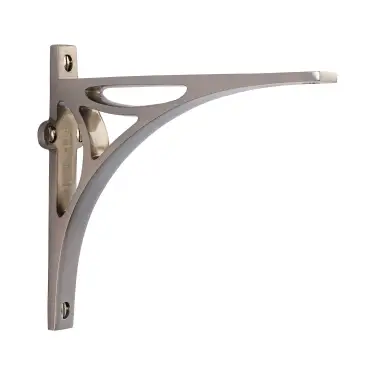 Click Here To Enlarge This Photo Of BR2190 6-SN Heritage Brass Bridge Shelf Bracket 6'' x 5'' Satin Nickel finish