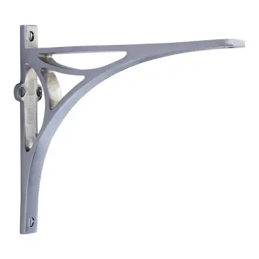 Click Here To Enlarge This Photo Of BR2190 8-SC Heritage Brass Bridge Shelf Bracket 8'' x 6&period;5'' Satin Chrome finish