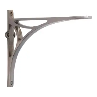 BR2190 8-SN Heritage Brass Bridge Shelf Bracket 8'' x 6&period;5'' Satin Nickel finish