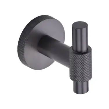 Click Here To Enlarge This Photo Of V1042-MB Heritage Brass Knurled Bar Hook Matt Bronze Finish