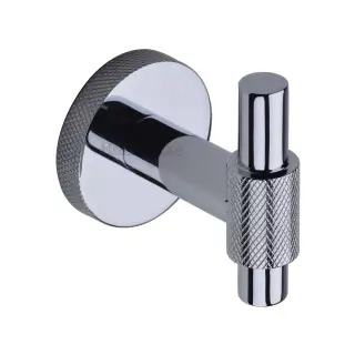 V1042-PC Heritage Brass Knurled Bar Hook Polished Chrome Finish