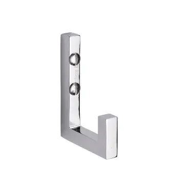 Click Here To Enlarge This Photo Of V1045-PC Heritage Brass Square Single Robe Hook Polished Chrome finish