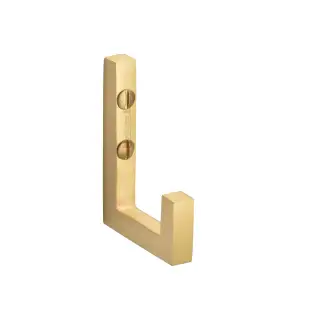 V1045-SB Heritage Brass Square Single Robe Hook Satin Brass finish