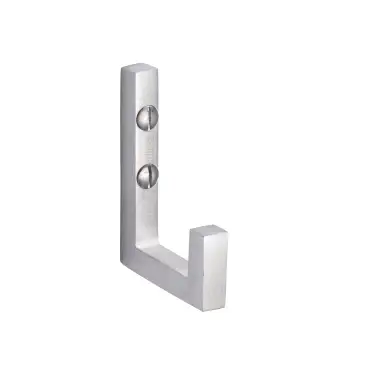 Click Here To Enlarge This Photo Of V1045-SC Heritage Brass Square Single Robe Hook Satin Chrome finish