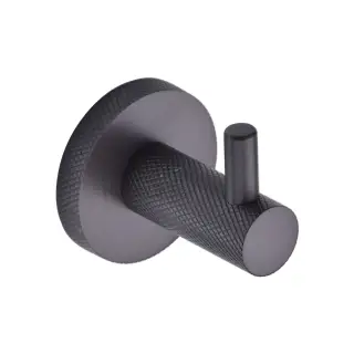 V1046-MB Heritage Brass Knurled Hook with Peg Matt Bronze Finish