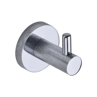 V1046-PC Heritage Brass Knurled Hook with Peg Polished Chrome Finish