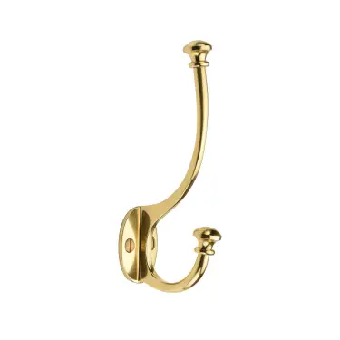 Click Here To Enlarge This Photo Of V1052-PB Heritage Brass Ball Hat And Coat Hook Polished Brass finish