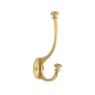 Click Here To Enlarge This Photo Of V1052-SB Heritage Brass Ball Hat And Coat Hook Satin Brass finish
