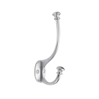 Click Here To Enlarge This Photo Of V1052-SC Heritage Brass Ball Hat And Coat Hook Satin Chrome finish