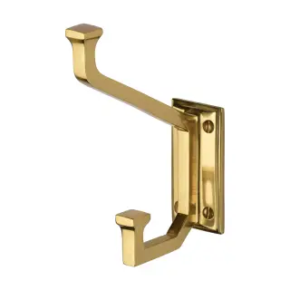 V1053-PB Heritage Brass Rectangular Hat and Coat Hook Polished Brass finish