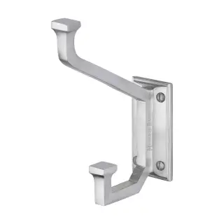 V1053-SC Heritage Brass Rectangular Hat and Coat Hook Satin Chrome finish