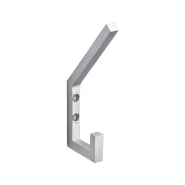 Click Here To Enlarge This Photo Of V1055-SC Heritage Brass Square Double Robe Hook Satin Chrome finish