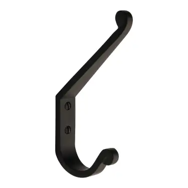 Click Here To Enlarge This Photo Of V1066-BKMT Heritage Brass Angular Hook Matt Black finish