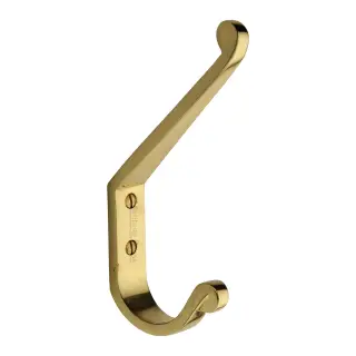 V1066-PB Heritage Brass Angular Hook Polished Brass finish