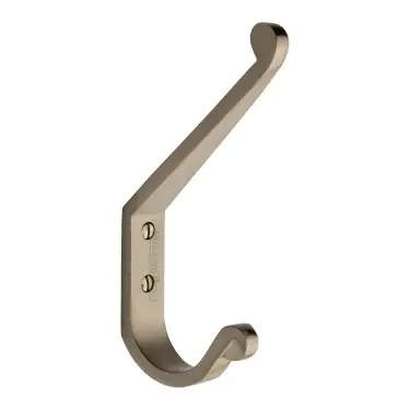 Click Here To Enlarge This Photo Of V1066-SN Heritage Brass Angular Hook Satin Nickel finish