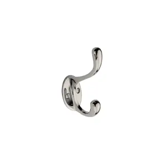 V1068 100-PC Heritage Brass Classic Small Hat & Coat Hook Polished Chrome finish