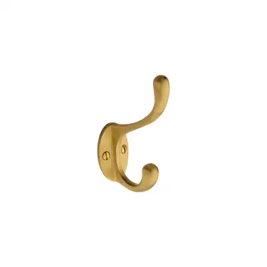 Click Here To Enlarge This Photo Of V1068 100-SB Heritage Brass Classic Small Hat & Coat Hook Satin Brass finish