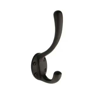 V1068 142-BKMT Heritage Brass Classic Hat & Coat Hook Matt Black finish