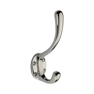 V1068 142-PC Heritage Brass Classic Hat & Coat Hook Polished Chrome finish