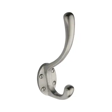 Click Here To Enlarge This Photo Of V1068 142-SC Heritage Brass Classic Hat & Coat Hook Satin Chrome finish