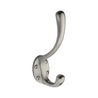 V1068 142-SC Heritage Brass Classic Hat & Coat Hook Satin Chrome finish
