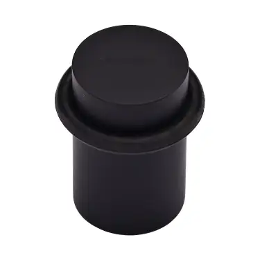 Click Here To Enlarge This Photo Of V1083-BKMT Heritage Brass Round Door Stop Matt Black finish