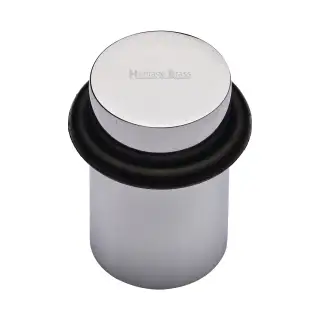 V1083-PC Heritage Brass Round Door Stop Polished Chrome finish