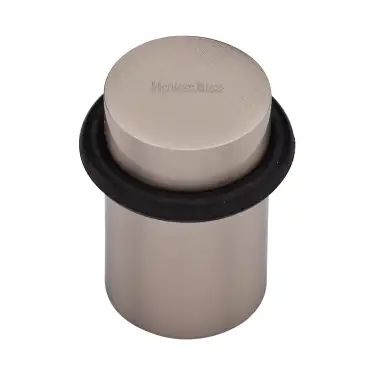 Click Here To Enlarge This Photo Of V1083-SN Heritage Brass Round Door Stop Satin Nickel finish