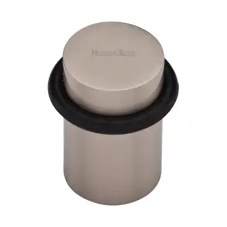V1083-SN Heritage Brass Round Door Stop Satin Nickel finish
