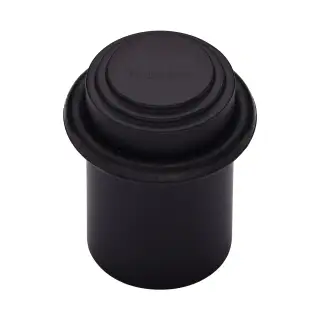 V1086-BKMT Heritage Brass Round Door Stop Stepped Matt Black finish