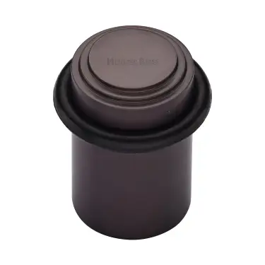 Click Here To Enlarge This Photo Of V1086-MB Heritage Brass Round Door Stop Stepped Matt Bronze finish