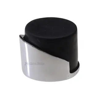 V1087-PC Heritage Brass Round Mounted Door Stop Polished Chrome finish