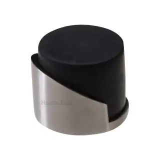 V1087-SN Heritage Brass Round Mounted Door Stop Satin Nickel finish