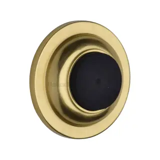 V1194-PB Heritage Brass Wall Mounted Door Stop Buffer Polished Brass Finish