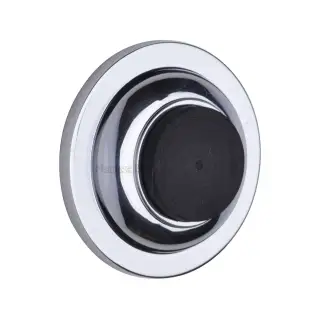 V1194-PC Heritage Brass Wall Mounted Door Stop Buffer Polished Chrome Finish
